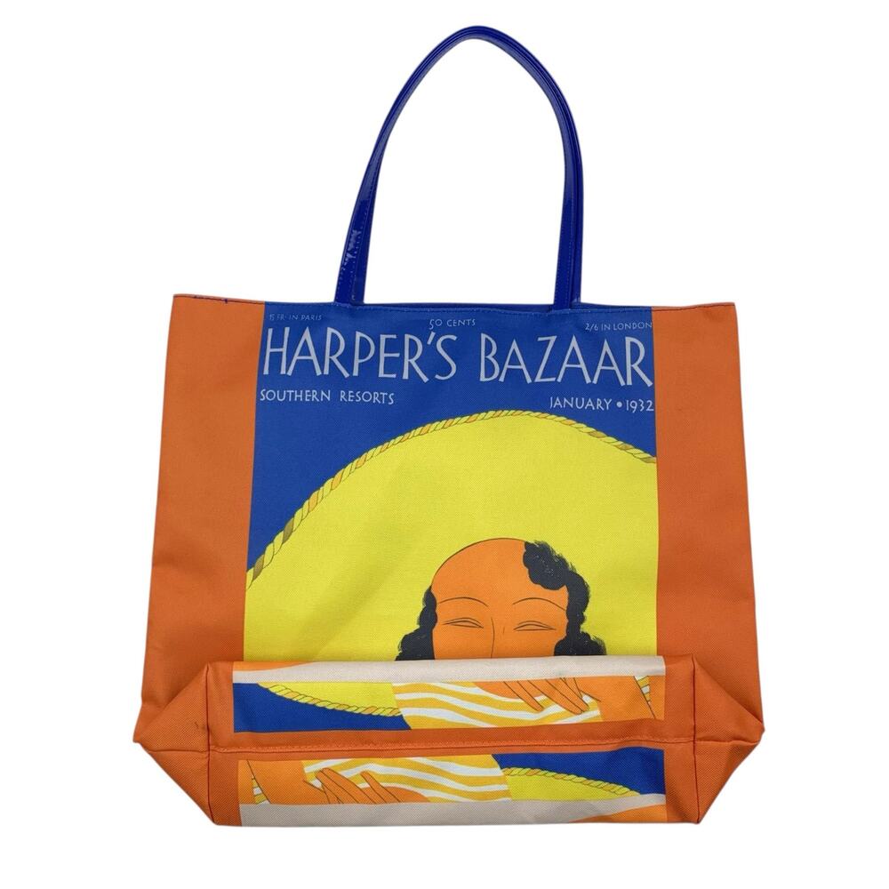 Estee Lauder x Harpers Bazaar Tote Retro Art Southern Resorts Shopping Bag - Picture 4 of 8